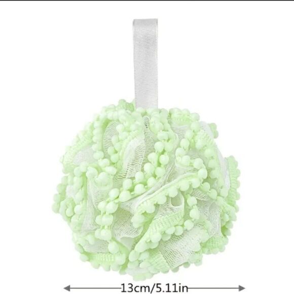 1pc Bath Pearl Bath Ball, Bath Flower Ball, Cute Scrub Bubble Bath Exfoliating - Picture 2 of 3